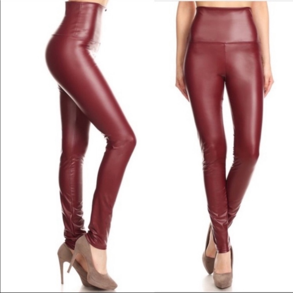 Favorite Faux Leather high waisted leggings - Picture 3 of 3